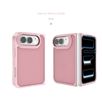 Coque antichoc intégrale pour iPhone 18 Fold, bicolore TPU PC, avec cadre de protection d'objectif surélevé, surface lisse anti-traces de doigts