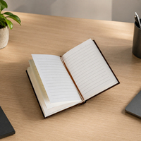 Carnet promotionnel personnalisé en papier gaufré et débossé, format A4/A5/A6, avec logo sur mesure