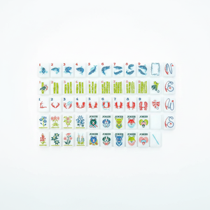 Jeu de Mahjong américain sur le thème de la nature et de la faune de l'<span class=keywords><strong>Alaska</strong></span>, design plantes et poissons frais - Product Image 1