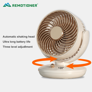Kepala goyang 3 kecepatan, kipas pendingin udara kecil portabel Desktop USB dapat diatur - Product Image 3