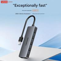 Venta al por Mayor de Hub USB 3.0 de Aluminio H1-A04 de 4 Puertos, Estación de Acoplamiento Portátil de Alta Velocidad de 5 Gbps para Laptop Lenovo, MacBook, Adaptador para PC