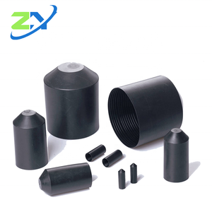 PE điện End Cap, nhiệt shrinkable Cáp End Cap với chất kết dính trên các bên trong Wall. Heat shrink seal cap - Product Image 3