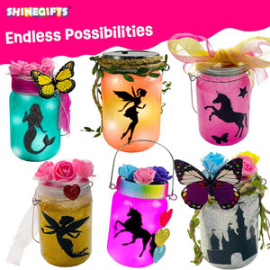 Neueste Spielzeug DIY Fairy Terrarium Kit Schnur lose Tisch lampe Dekoration <span class=keywords><strong>LED</strong></span> Laterne Nachtlicht Im Dunkeln leuchten Spielzeug für Zuhause - Product Image 3