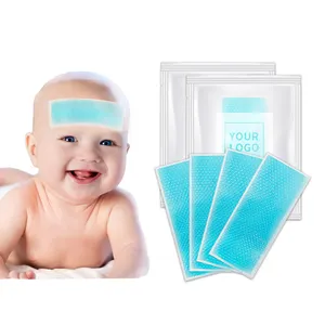 Adesivo refrescante em gel para bebês, itens para resfriamento de bebês e adultos