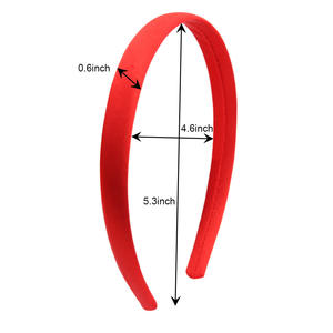 BELLEWORLD الجملة 33 ألوان 15 مللي متر الحرير المغطاة الراتنج Hairbands DIY البلاستيك الشريط المغطاة رباطات للبنات - Product Image 3