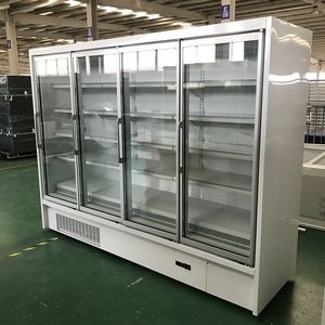 Réfrigérateur Commercial Vertical à Porte Vitrée, Vitrine Réfrigérée pour Boissons Fraîches et Énergisantes, Congélateur - Product Image 1