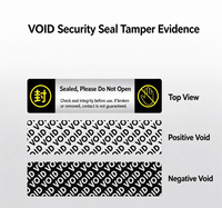 Autocollant de sécurité inviolable VOID avec logo personnalisé, étiquette de sécurité anti-ouverture à usage unique
