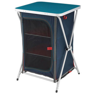 Meuble de rangement de cuisine pliable moderne en aluminium léger pour camping extérieur, table portable avec plateau en MDF pour pique-nique, mobilier d'extérieur - Product Image 2