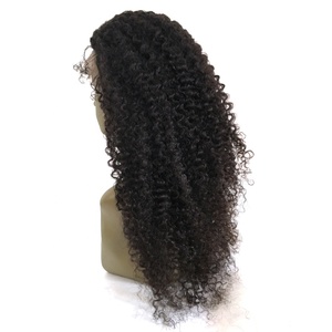 Magazzino a buon mercato di prezzi di fabbrica 100% del virgin non trasformati Brasiliano dei capelli umani naturali nero lungo crespo ricci piena del merletto parrucche degli uomini - Product Image 1