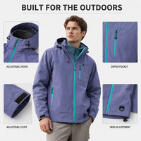 LOVE NATURE Veste polaire unisexe adulte 3-en-1 détachable coupe-vent résistante à l'eau pour la randonnée et le camping