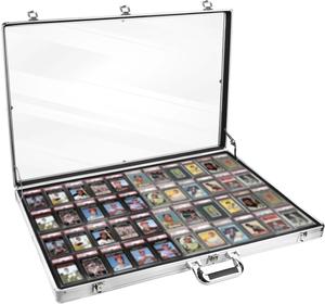 Boîte de rangement empilable pour cartes de sport, système d'organisation modulaire pour cartes à collectionner, présentoir pour cartes One Touch - Product Image 1