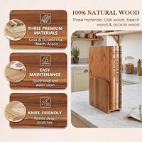 Set di Taglieri Decorativi in Legno a Forma di Libro, Design Robusto con Supporto per Cucina