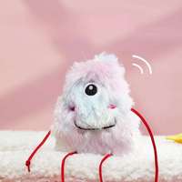 Jouets en peluche pour chat en gros, design rose, violet, bleu, jaune, forme de monstre mignon, chatons, balle remplie de catnip, fournitures, jouets à mâcher pour chat