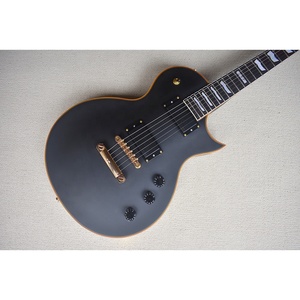 Flyoung مصنع بيع الماهوجني الصلبة الجسم 6 سلاسل ماتي الأسود الغيتار الكهربائي - Product Image 2