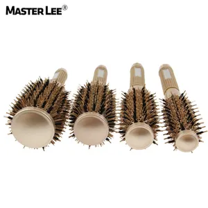 Masterlee escova de cabelo redonda, escova de cerâmica encaracolada para estilizar o cabelo