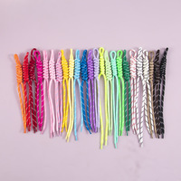 Llaveros de cuerda de nailon trenzado hechos a mano en varios colores para mujer, decoraciones de macramé, llaveros de cuerda estilo bohemio para dijes de bolso