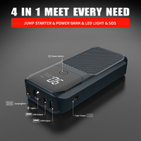 6000mah Mini Car Jump Starter Booster Portable Car Jump Starter Emergency Kit LED Flashlight Battery Pack untuk Mobil