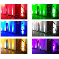 Projecteur LED de scène extérieur 6x15W RGBWA+UV 6-en-1 étanche IP65 avec télécommande Wi-Fi sans fil rechargeable