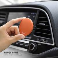 Diffuseur de parfum pour siège conducteur, design tablette, noir, avec grille de ventilation radiale, boîtier rond en ABS, option de couleur personnalisée, clip de ventilation, rafraîchisseur d'air