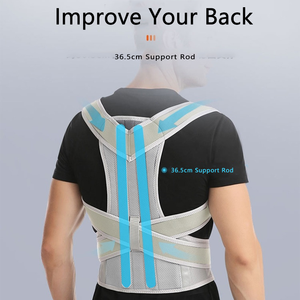 Ayuda a personalizar marca Unisex neopreno espalda soporte jorobado soporte Lumbar corrector de postura para hombres mujeres - Product Image 4