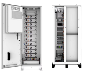 Литиевая батарея Deye GE-F60 LiFePO4, 51.2В 100Ач, модуль 60кВт·ч, высоковольтная, напольная, 614.4В 100Ач, в шкафу - Product Image 2