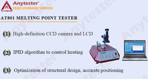 AT801 erime noktası test cihazı ilaç kimyasalları yapı malzemeleri ve vb uygulanabilir - Product Image 4