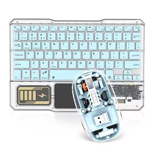 2025 New Mini Không Dây Trong Suốt Bàn Phím Chuột Combo Bluetooth + 2.4G 7RGB Backlit Cho Máy Tính Để Bàn Máy Tính Xách Tay Điện Thoại - Product Image 4