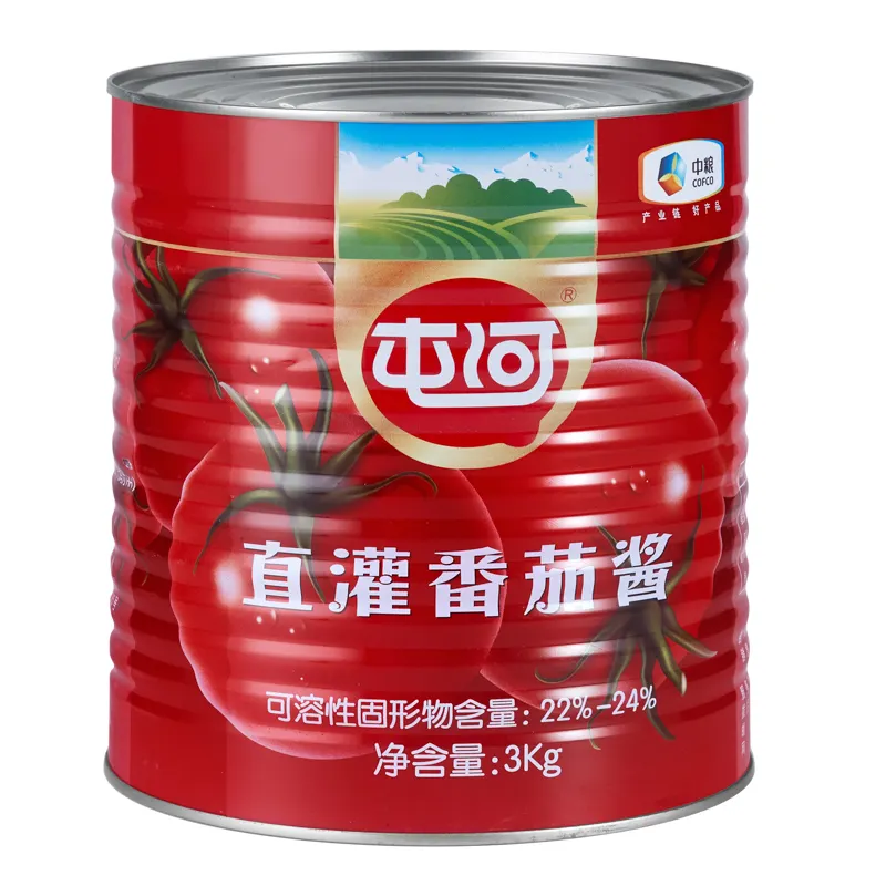 Hot Sale Tomato Paste 3kg Good Storage Red Color Raw Tomato Paste Large Quantity Low Price Restaurant/Home Usage