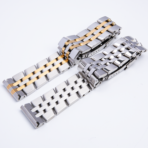 Pulsera de reloj de acero inoxidable sólido de 18, 20, 22, 24mm, 316L, apta para correas <span class=keywords><strong>Breitling</strong></span> para reloj Avenger superocean - Product Image 4