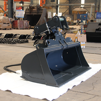 Excavator Mini XZFE MS01 MS03 dengan Bucket Tilting Lebar 800mm 1000mm 1200mm untuk Excavator di Industri Konstruksi dan Pertanian