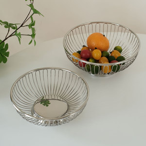Nordic Style 304 Stainless Steel Fruit Bread <strong>Basket</strong> Fruit <strong>Egg</strong> Vegetable Food Storage <strong>Basket</strong> - Product Image 1