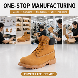 Bottes imperméables pour hommes, fabrication OEM ODM, chaussures de sécurité isolées pour la construction industrielle, respirantes, avec embout en acier - Product Image 6