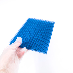 8 millimetri di Plastica Trasparente PC Pannello <span class=keywords><strong>Per</strong></span> <span class=keywords><strong>Coperture</strong></span> Anti UV Alveolare <span class=keywords><strong>In</strong></span> Policarbonato Hollow Fogli - Product Image 2