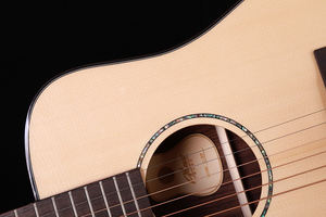 Nouveau design <span class=keywords><strong>guitare</strong></span> acoustique 34 pouces petite taille voyage mini <span class=keywords><strong>guitare</strong></span> épicéa massif beau motif Alston D-37 - Product Image 4