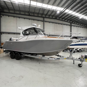 7,5 m 25FT Exploers Aluminio Río Agua Pesca Barco de cabina cerrada para la venta - Product Image 1