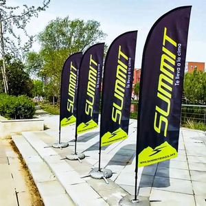 Drapeaux plumeaux personnalisés imprimés numériquement, style fanion, pour plage, extérieur, agriculture, en tissu polyester, pour affichage - Product Image 4