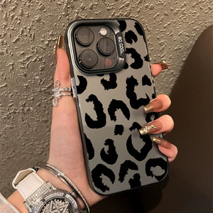 Di grandi <span class=keywords><strong>dimensioni</strong></span> stampa leopardo placcato argento chiave TPU PC custodia del telefono cellulare per <span class=keywords><strong>Iphone</strong></span> 8 X Xr Xs 11 12 13 <span class=keywords><strong>14</strong></span> 15 16 <span class=keywords><strong>Pro</strong></span> 17 - Product Image 5