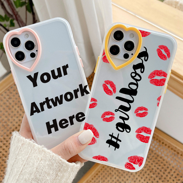 2026 New Creative Couple Hearts Colorful Phone Cases Love  Lens Custom  Protection Mobile Bag for iPhone 16 16pro 16pro Max