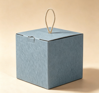 Boîte cadeau rectangulaire en papier kraft avec fermeture magnétique, en carton ondulé recyclable, emballage portable pour gâteaux, biscuits, cadeaux