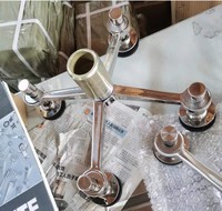 Accessoires pour murs-rideaux, fixations en verre, murs-rideaux en verre pour bâtiments, araignées en verre en acier inoxydable