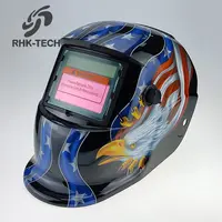 RHK OEM autocollants personnalisés MIG/ARC/TIG casque de masque de soudeur solaire auto-assombrissant casque de soudage avec décalcomanies