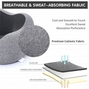 Almohada de Viaje en Forma de U de Espuma Viscoelástica Premium, Ajustable, Transpirable, con Soporte para el Cuello, Portátil, para Avión, Coche y Vuelos Largos - Product Image 5
