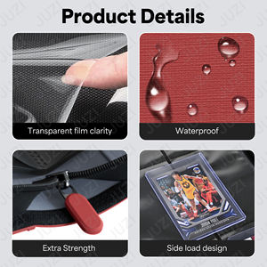 <span class=keywords><strong>Binder</strong></span> Kartu Perdagangan JUZI Custom Luxury Pokemoned 4-Kantong, Kulit PU Tahan Air Ramah Lingkungan, <span class=keywords><strong>Binder</strong></span> Zipper Tcg - Product Image 5