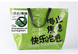 Bolsa de asas tejida de PP personalizada Material respetuoso con el medio ambiente Bolsa de compras tejida de PP de gran capacidad <span class=keywords><strong>Reusa</strong></span> ble - Product Image 4