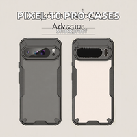 Coques de téléphone portable hybrides antichoc souples pour Google Pixel 10 Pro, Pixel Pro XL, Pixel 9, Pixel 8 - Housse arrière pour téléphone portable