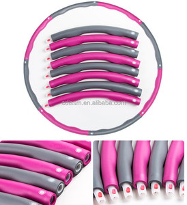 Hot Sale New Design High Quality Fitness Detachable Customized Adjustable <strong>Weighted</strong> Hula <strong>Hoops</strong> - Product Image 3