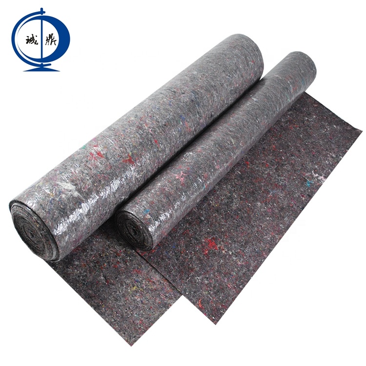 LDPE Film Coated Cotton Polyester Fleece Mixed Fiber Floor Mats Car Non Woven Felt Fabric Rolls