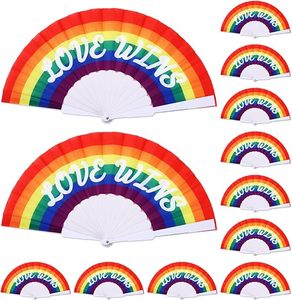 Abanico Plegable de Estilo Chino, Regalo Artesanal, Abanico de Plástico con Polvo Dorado, Abanico de Mano para Baile, Bodas y Fiestas - Product Image 2