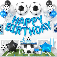 Kit de Décoration de Fête d'Anniversaire Joyeux Anniversaire : Guirlande Arche Bleue, Rose, Noire, Crème, Oh Baby, Lettres en Latex et Aluminium pour 16ème Anniversaire
