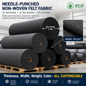 <span class=keywords><strong>Feutre</strong></span> <span class=keywords><strong>de</strong></span> polyester non tissé aiguilleté <span class=keywords><strong>de</strong></span> qualité industrielle, 160 g/m², résistant à l'abrasion, pour doublure <span class=keywords><strong>de</strong></span> <span class=keywords><strong>protection</strong></span> et emballage - Product Image 3